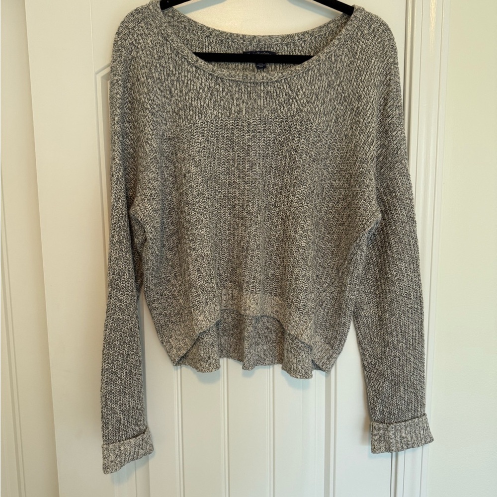 Gray Knit Women's Sweater